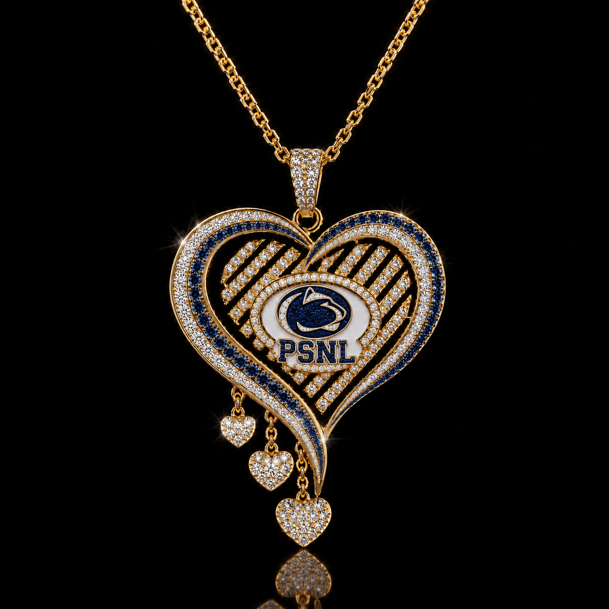 PSNL Solid Gold Chain with Diamond Pendant TTTT